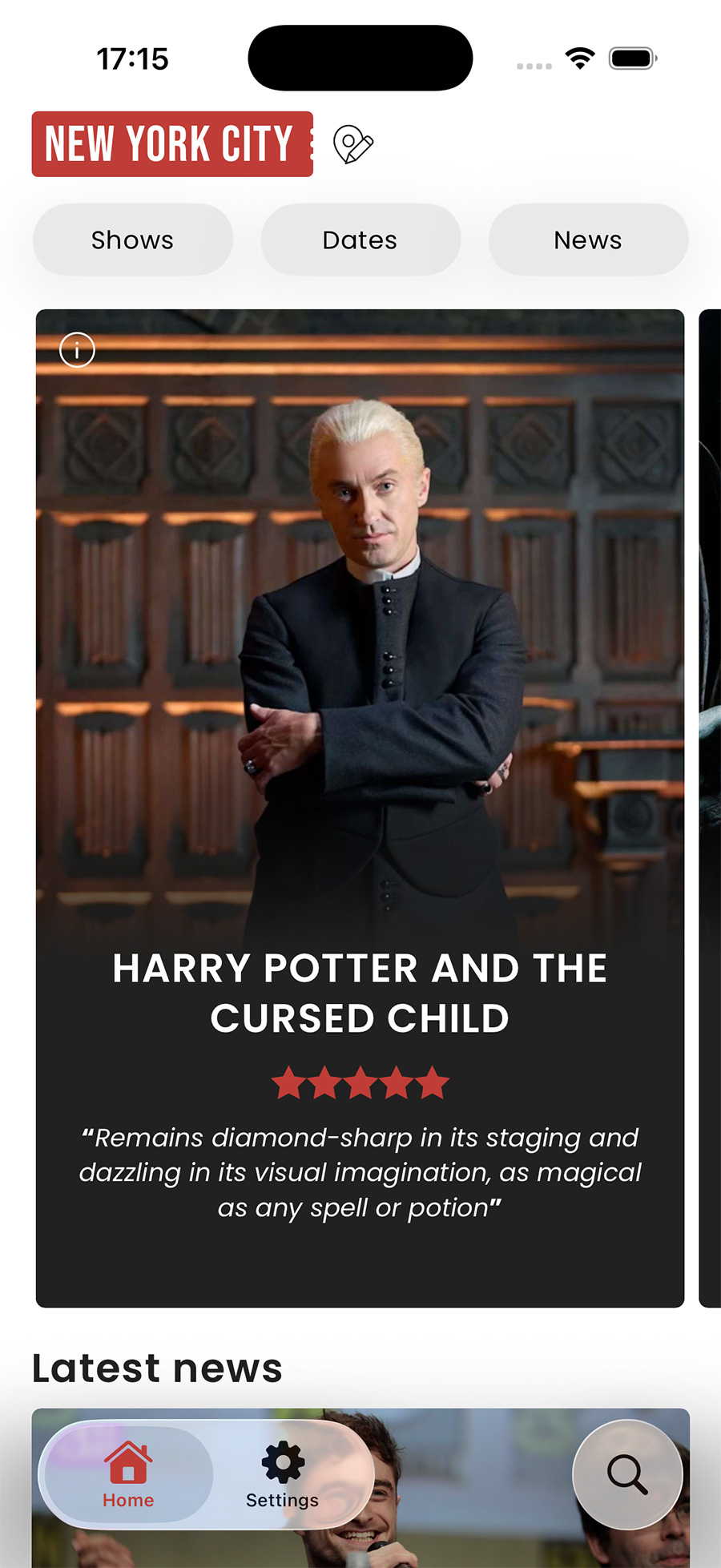 Theatreland app screenshot 5